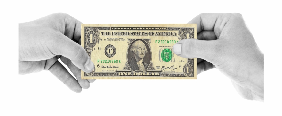 Hand Holding One Dollar Png Transparent Image Much