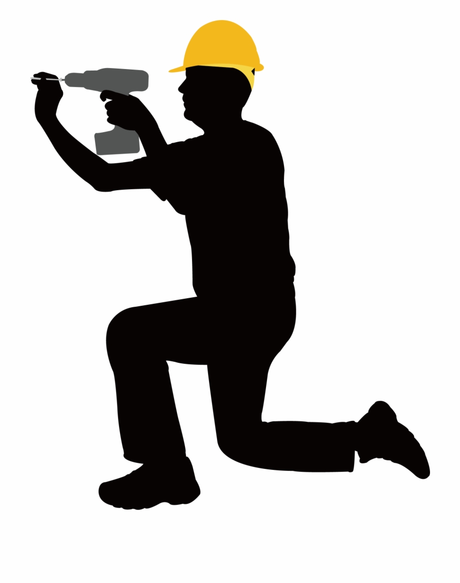 Silhouette Construction Worker Png