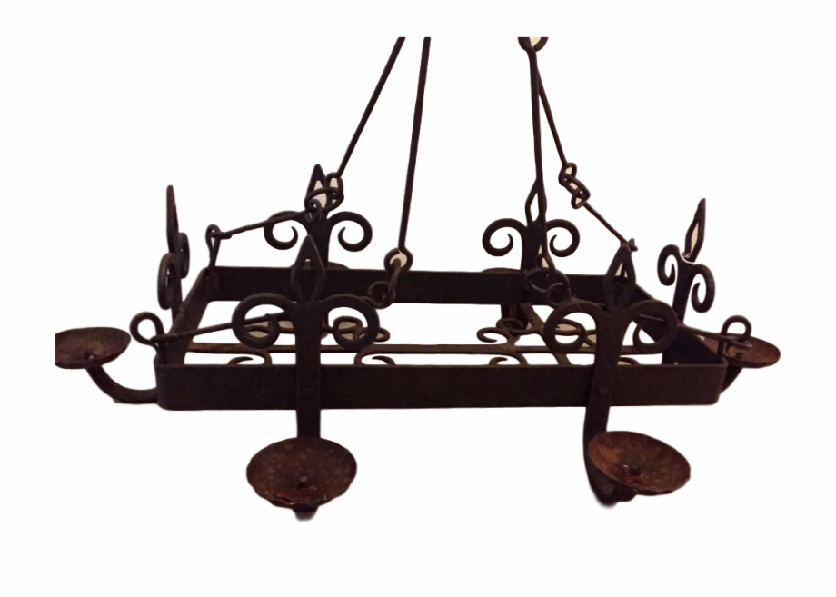 Wrought Iron Chandelier From Normandy Chandelier