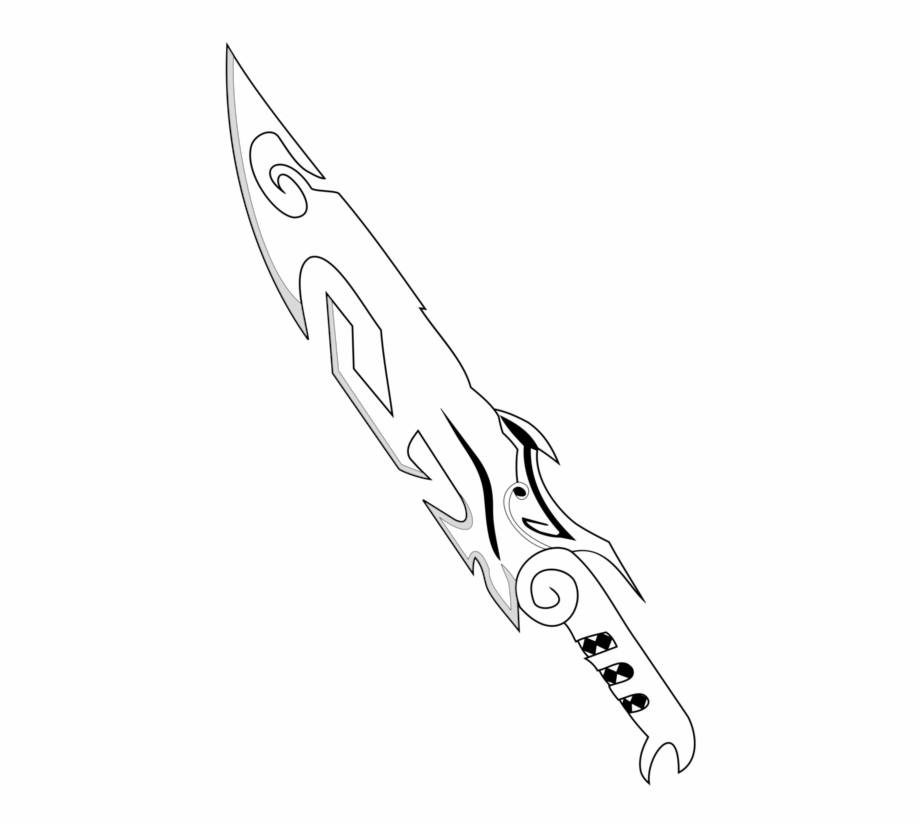 cool sword drawing easy
