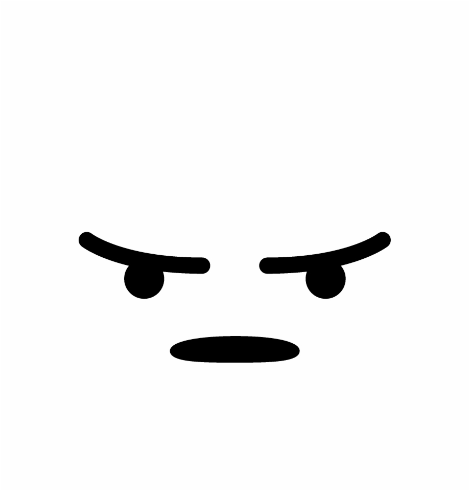 Facebook Angry Logo Black And White Angry React