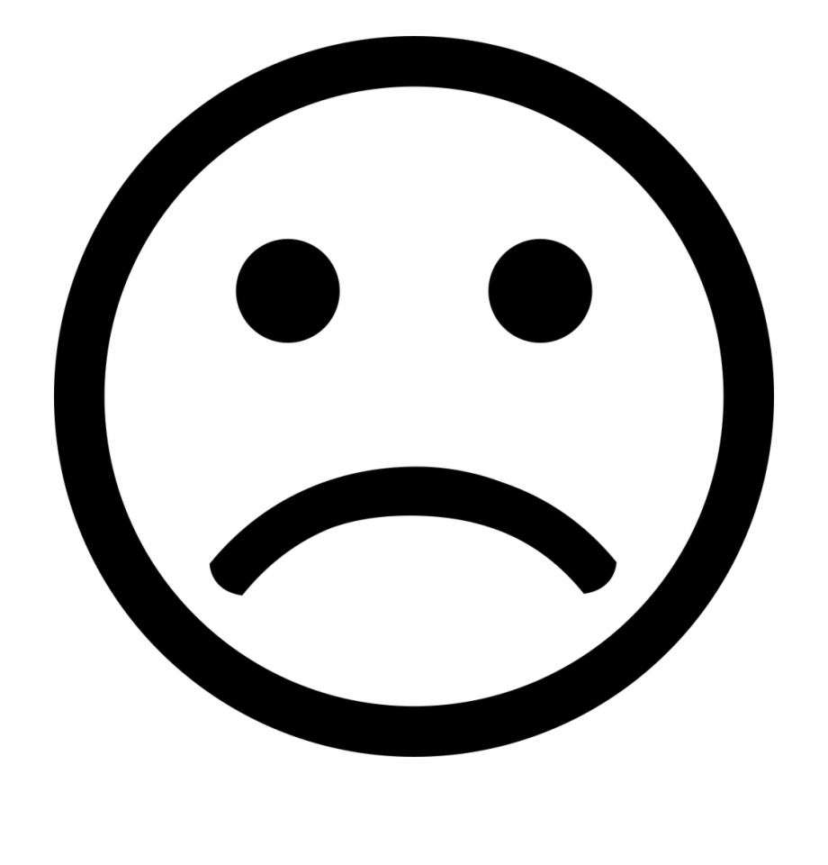 Png File Sad Smiley Black And White