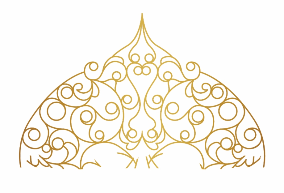 Mandala Swirls Design Pattern Paisley Gold Decor Golden