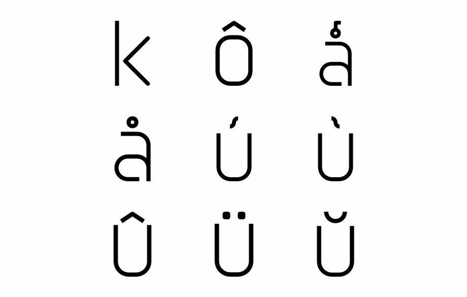 Alphabet And Symbols Black And White