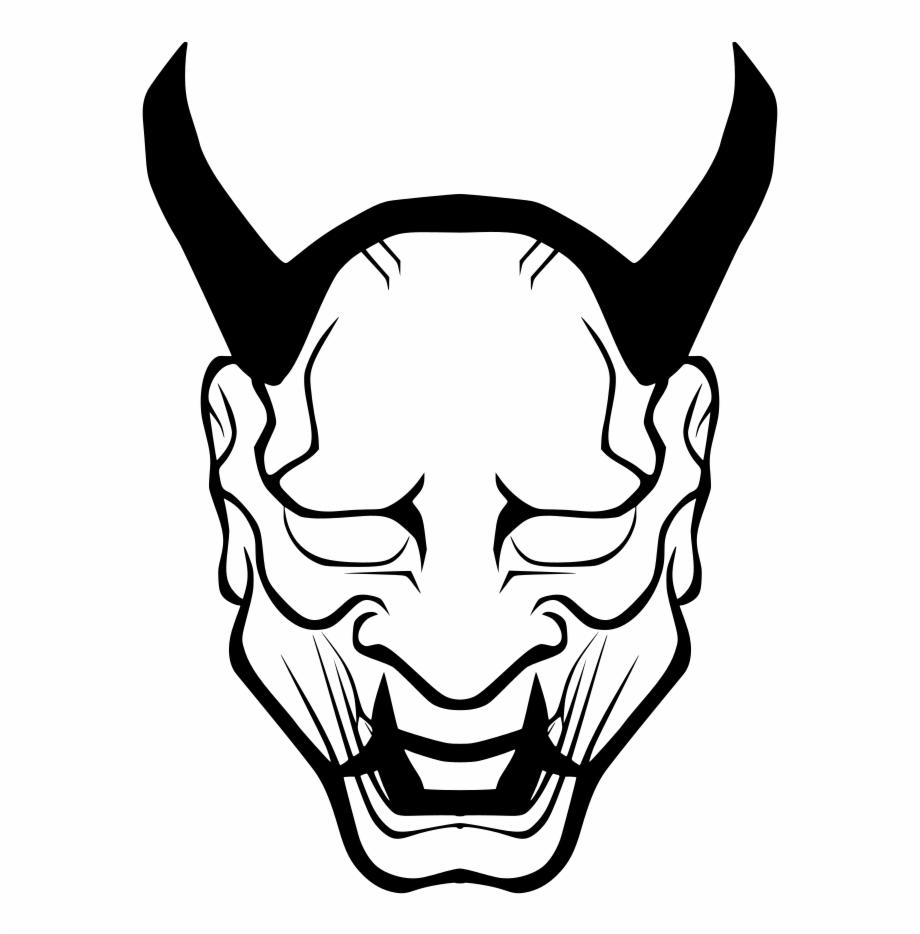 Download Png Oni Mask Drawing