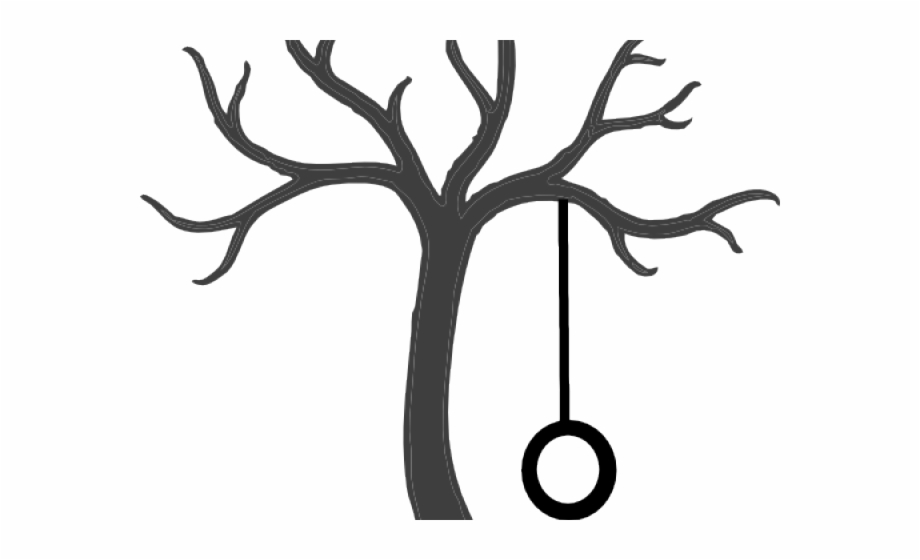 Drawing Of Tree With Tire Swing