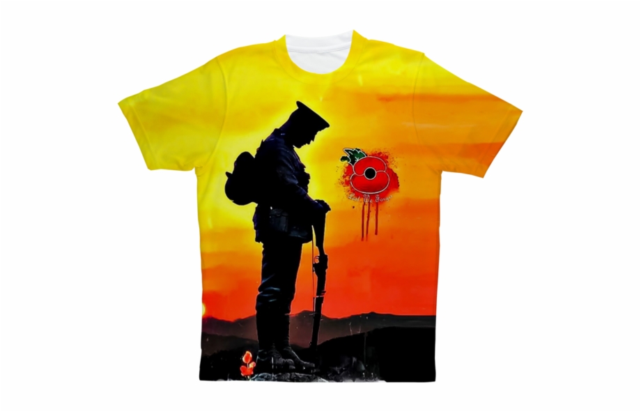 Silhouette Soldier Full Print T Shirt British Soldiers
