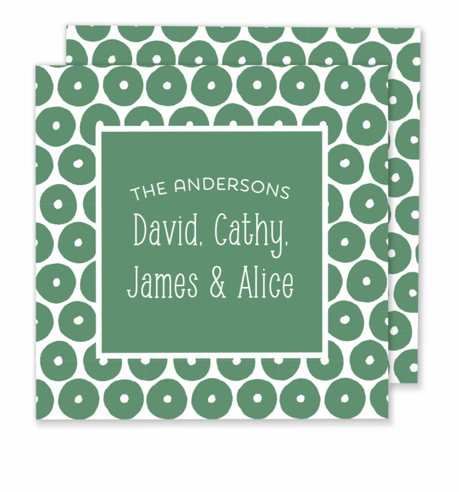 Dotted Family Calling Card Greeting Card