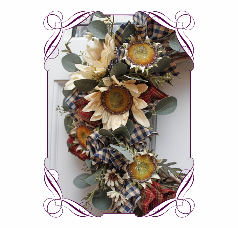 Rustic Country Wreath Artificial Flower
