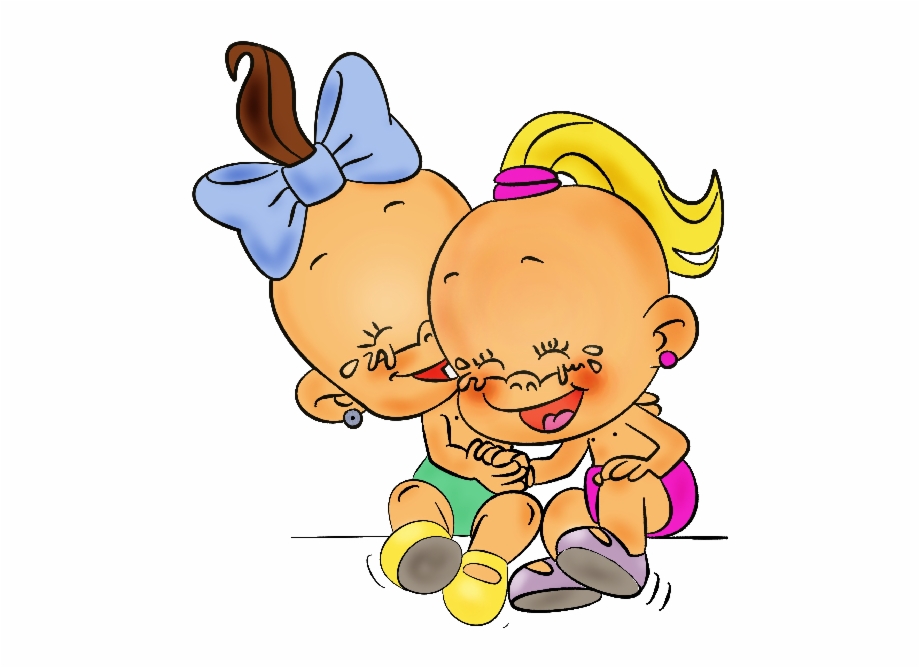 Funny Girl And Boy Cartoon Clip Art Girl