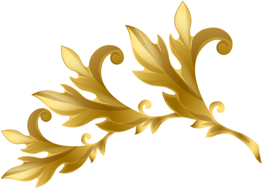 gold decorative elements png
