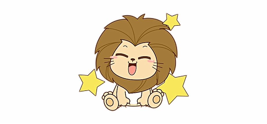 Cute Leo Star Constellation Lion Cartoon