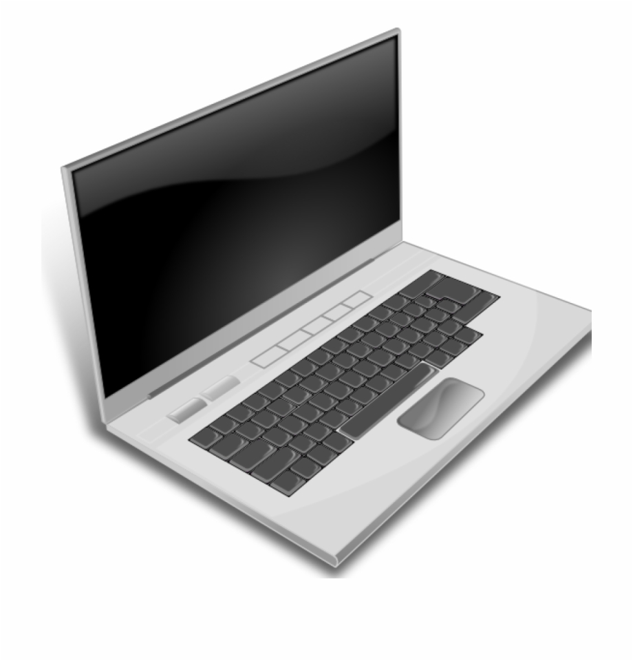 Laptop Clipart Minduka A Gray Laptop Clip Art