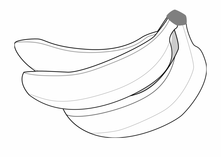 Food Clipart Black And White Preview Banana Clipart Bl The Best Porn
