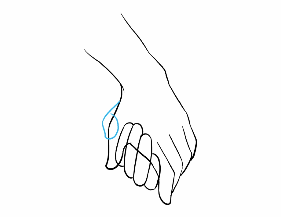 Draw Hands Holding Each Other