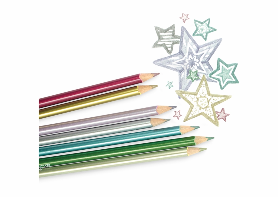 Modern Metallics Colored Pencils Paper