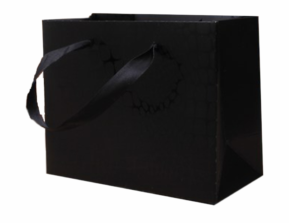 Black Snakeskin Gift Bag Featured Handbag