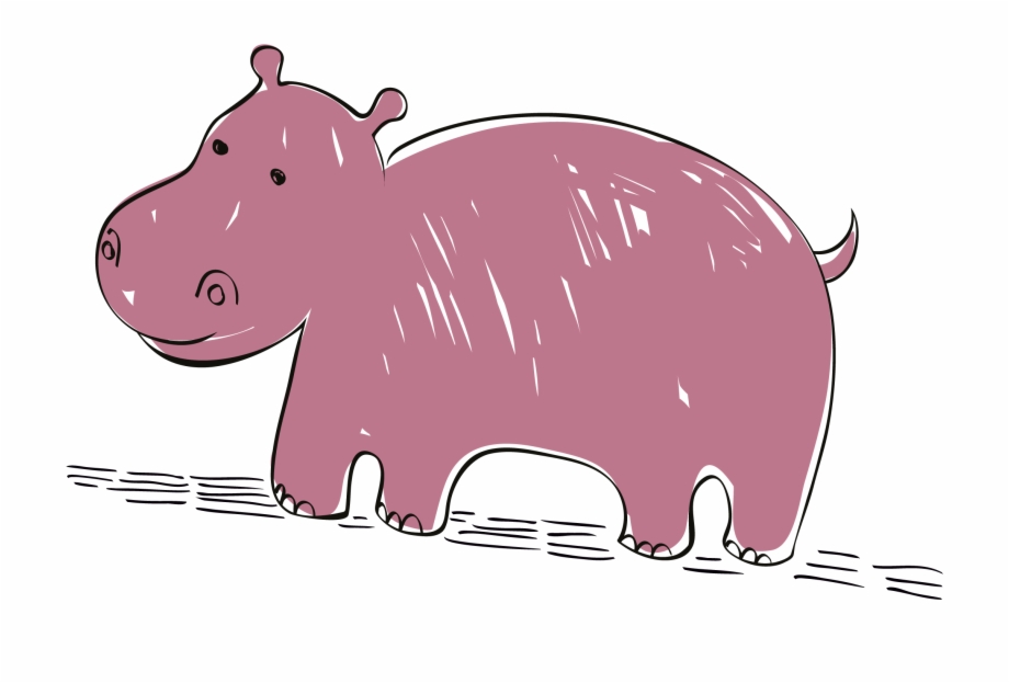 Mammal Clipart Pig Hippopotamus Cartoon Png Hippopotamus