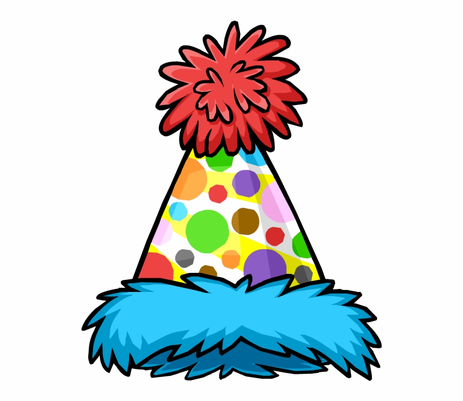 Mini Polka Dot Puffle Hat Transparent Background Birthday