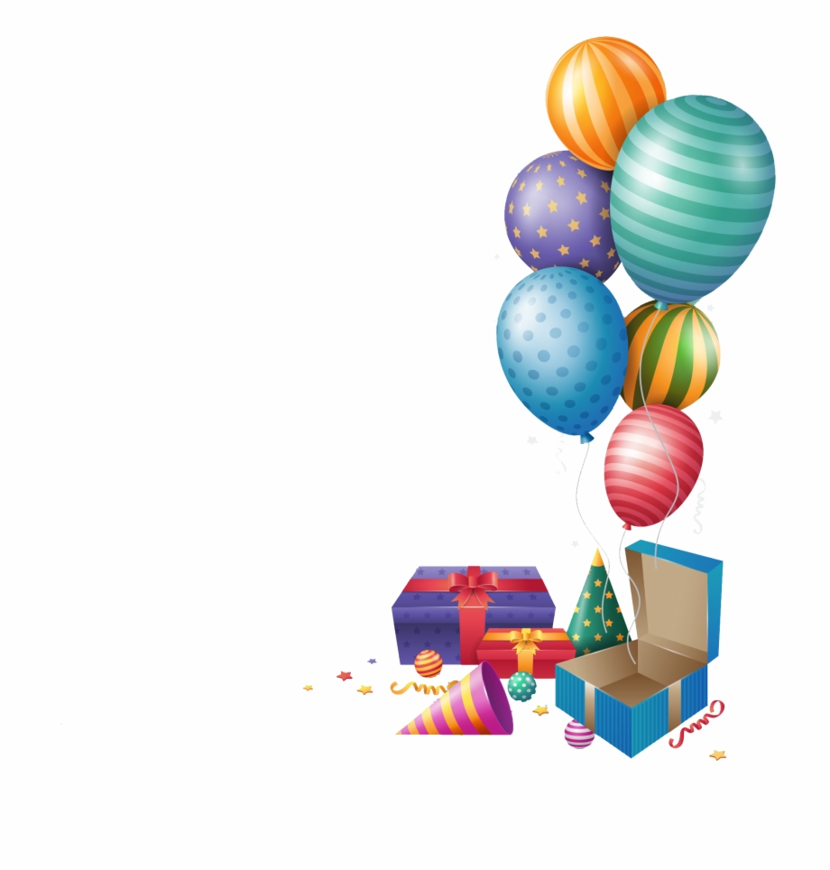 Happy Balloons Gift Vector Png Balloon And Gift