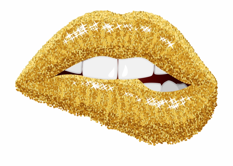 Lip Clipart Sparkling Free Biting Lips Svg - Clip Art Library