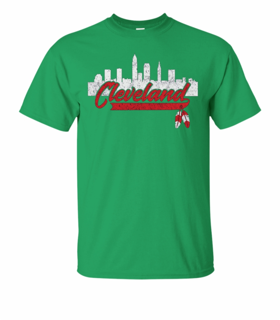 Cleveland Skyline Native American Feather Apparel Shirt