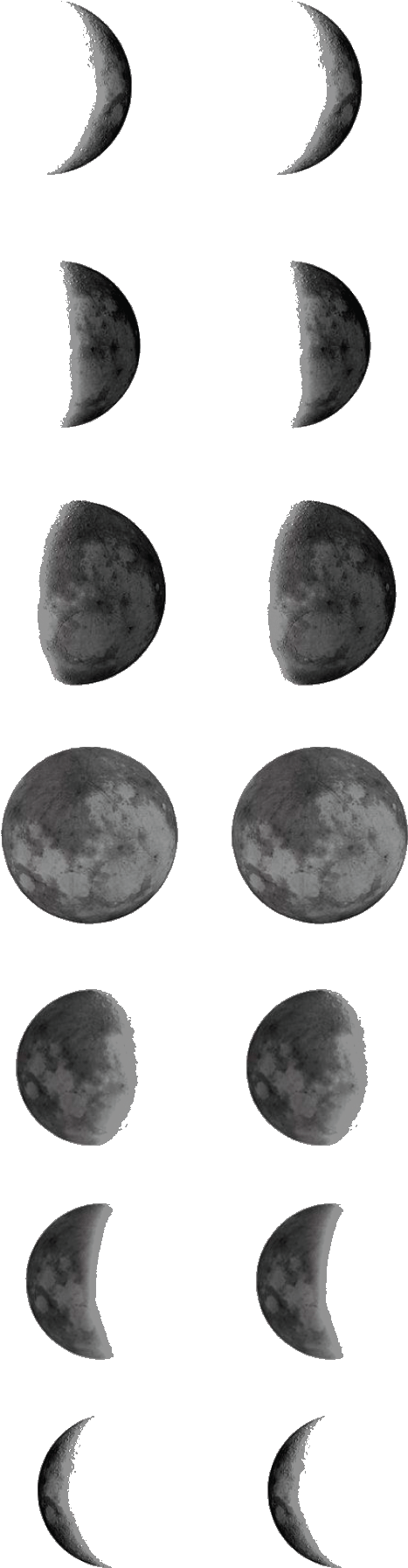 Temporary Tattoo Moon Phases Moon Phase Tattoo Template