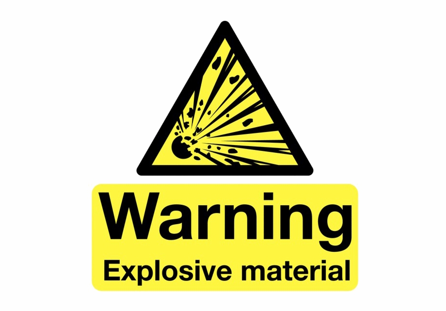 Explosive Sign Transparent Background Sign