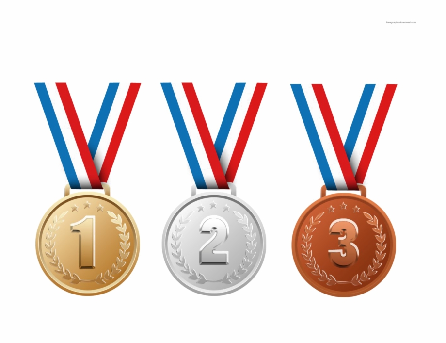 Gold Silver And Bronze Medals Png Transparent Image