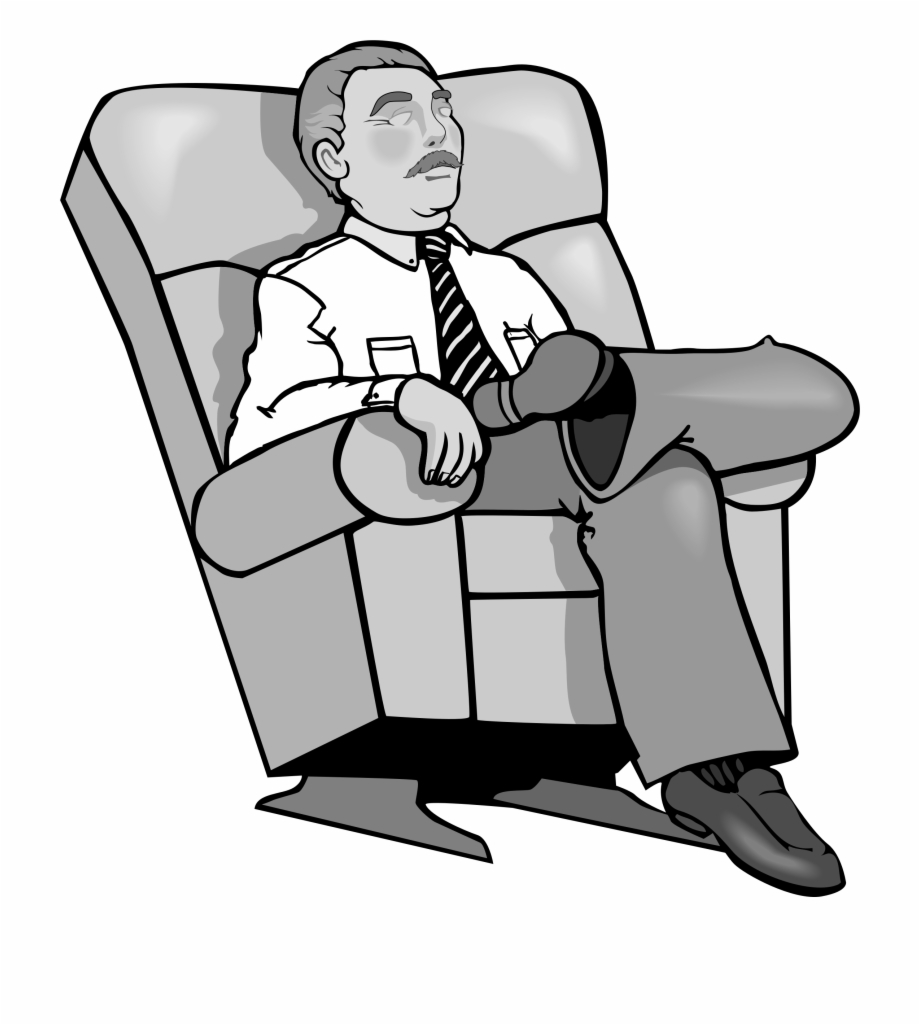 Clipart Kick Back Relax Clipart Black And White