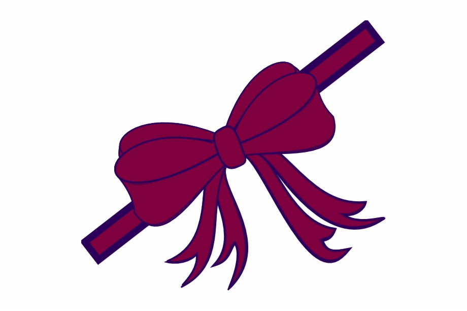 purple christmas bow clipart
