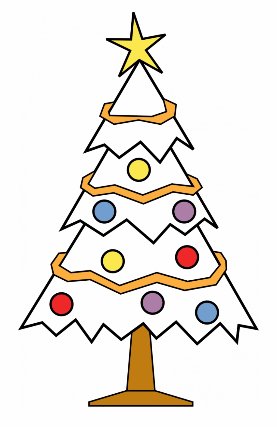 Christmas Ornament Black And White Tree Ornament Clipart