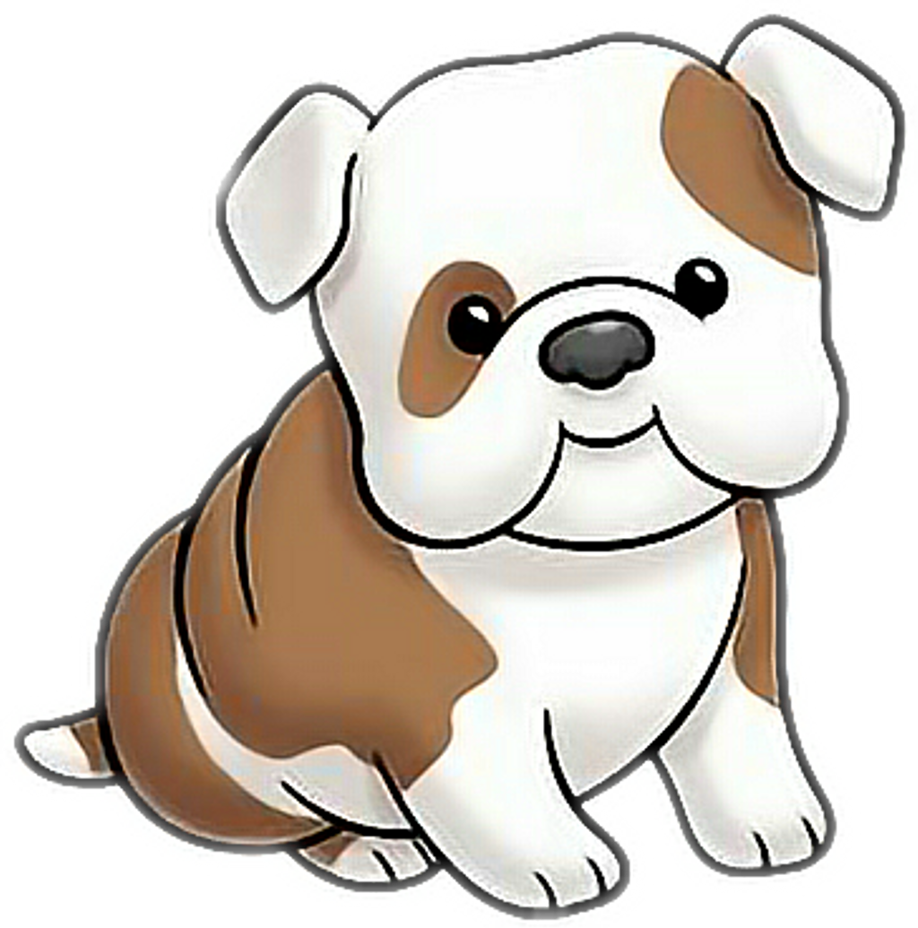 Dog Bulldog Puppy Cartoon Cute Bulldog Drawing