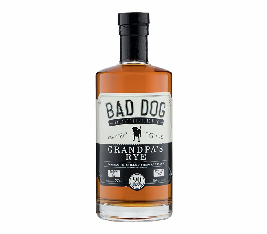 Bad Dog Grandpa Rye Whiskey Png