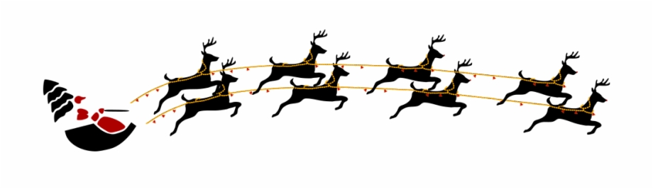 Graphic Royalty Free Stock Clipart Santa Sleigh And