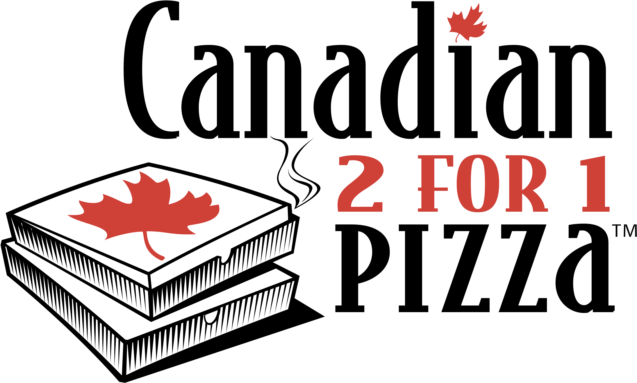 Canadian 2 For 1 Pizza Logo Png Transparent