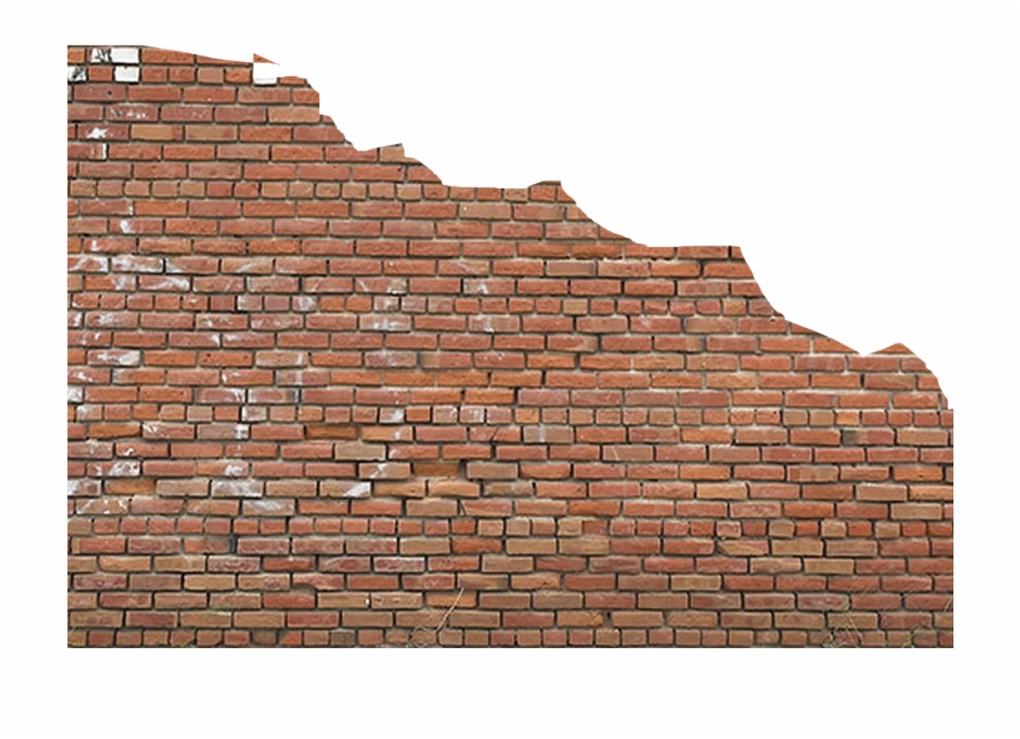 broken brick wall png

