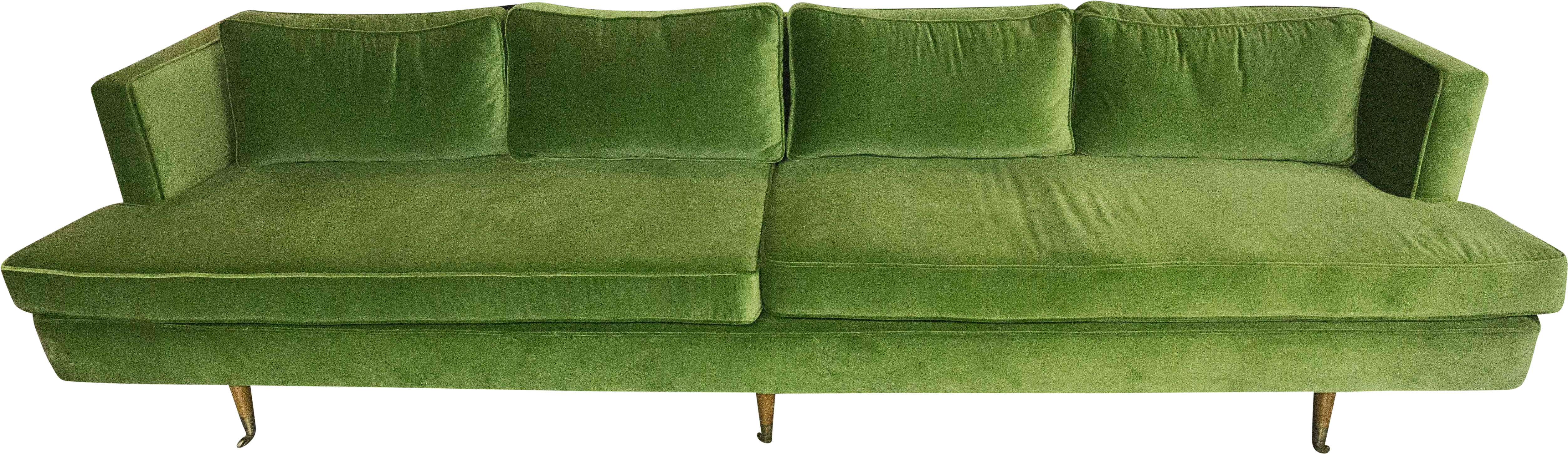 Vintage Davenport Green Velvet Sofa On Chairish Studio