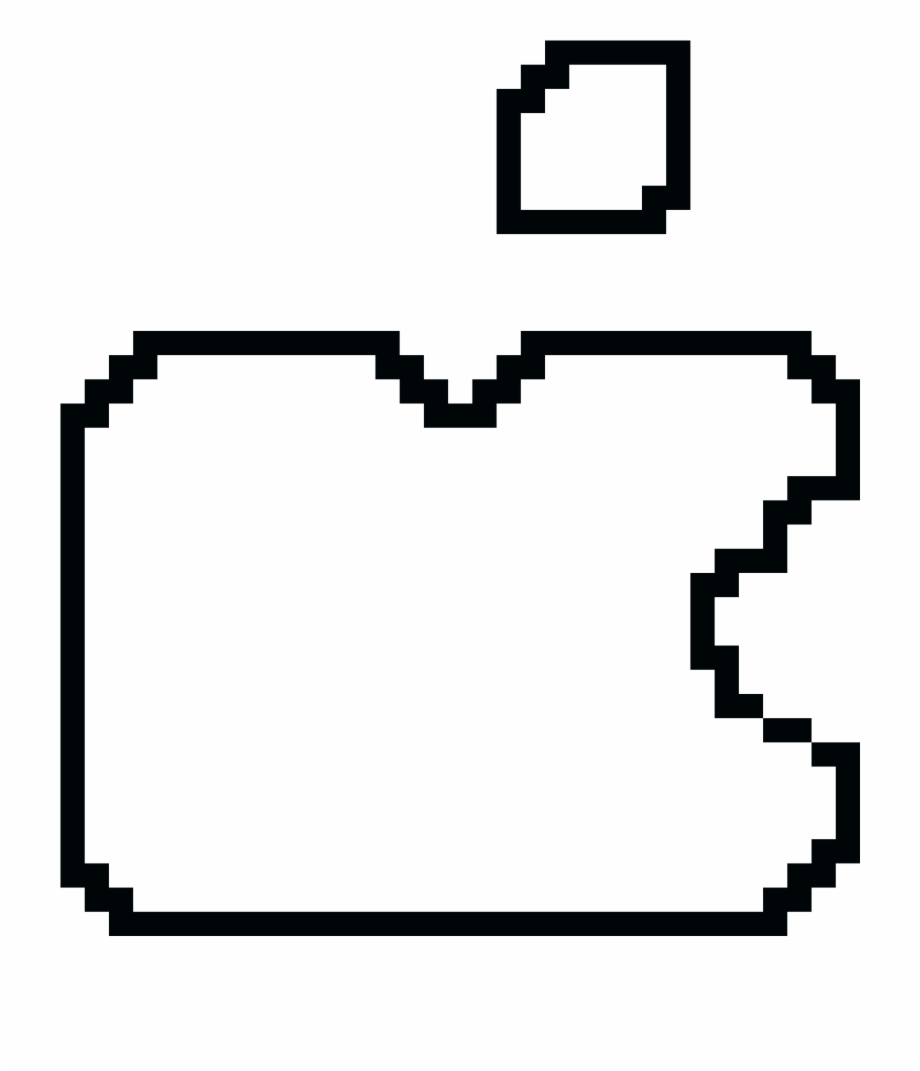 Apple Logo Fail Pixel Art Fidget Spinner