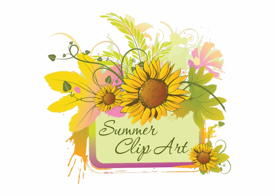 Summer Clip Art Images Free Clipart Sunflower Frame