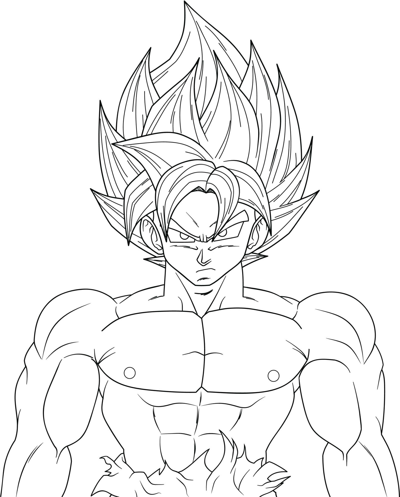 Dragon Ball Z Ultra Instinct Coloring Pages With