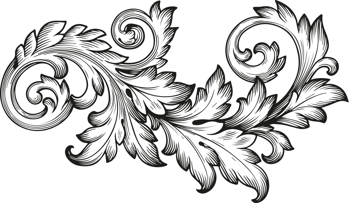 Vector Stock Scroll Engraving Acanthus Transprent Png Baroque