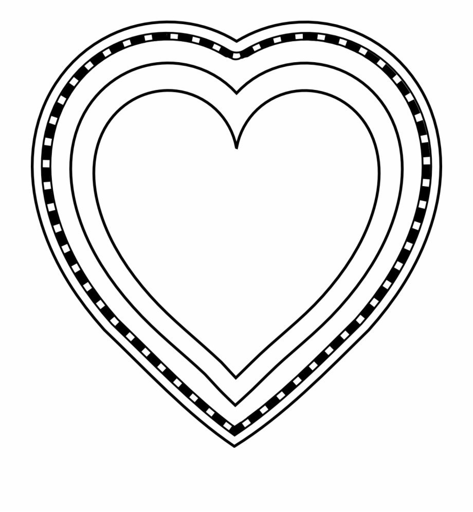 Heart Png Printable Coloring With Free Hearts Cliparts