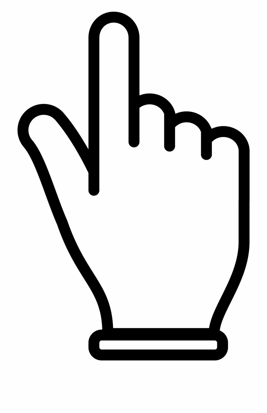 Click Hand Png Black 2 Mouse Pointer Hand