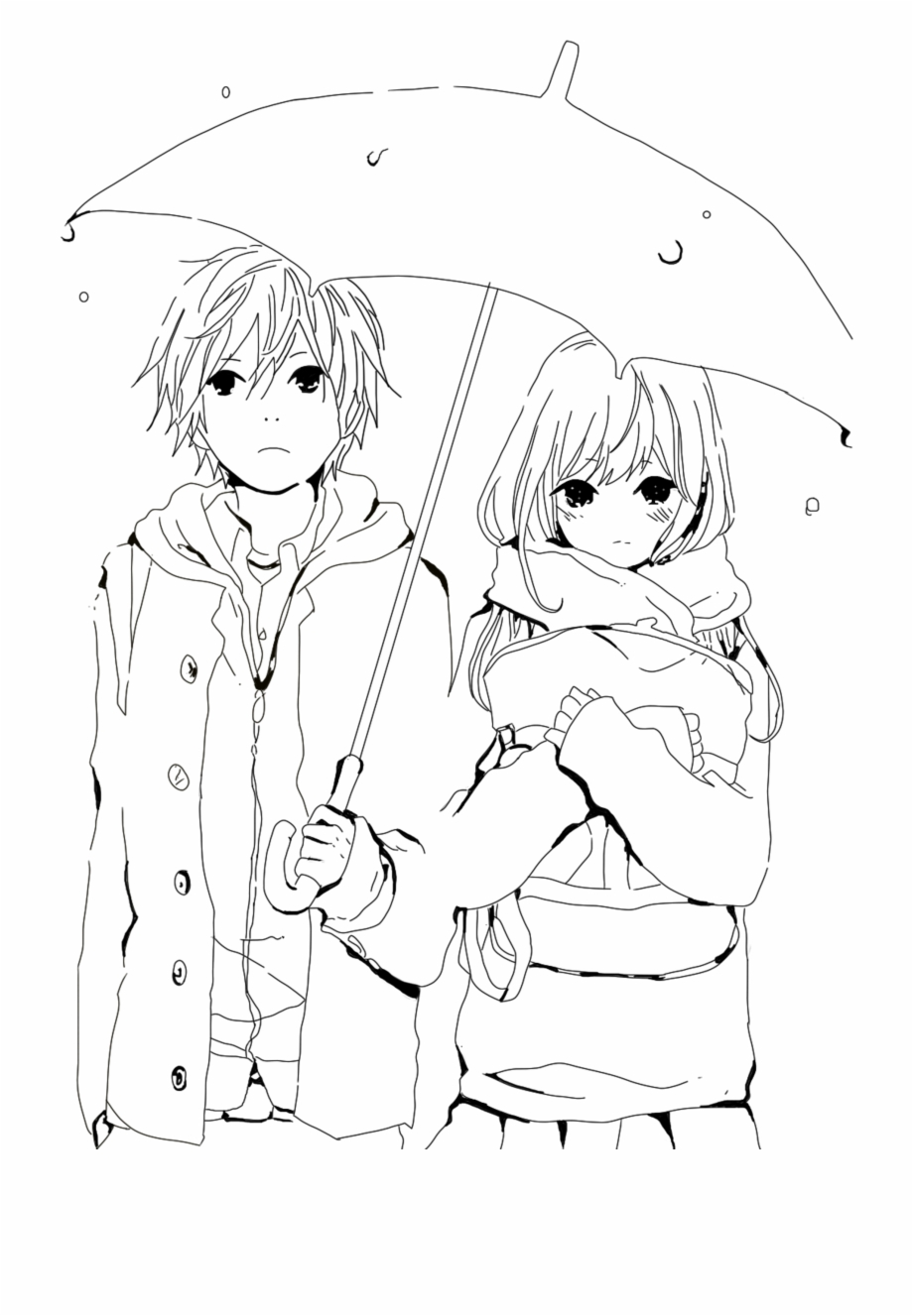 Boy Lineart Girl And Boy Love Drawing