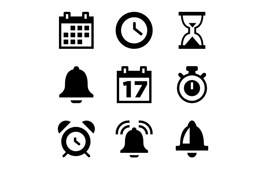 Time Date Time Venue Icon - Clip Art Library