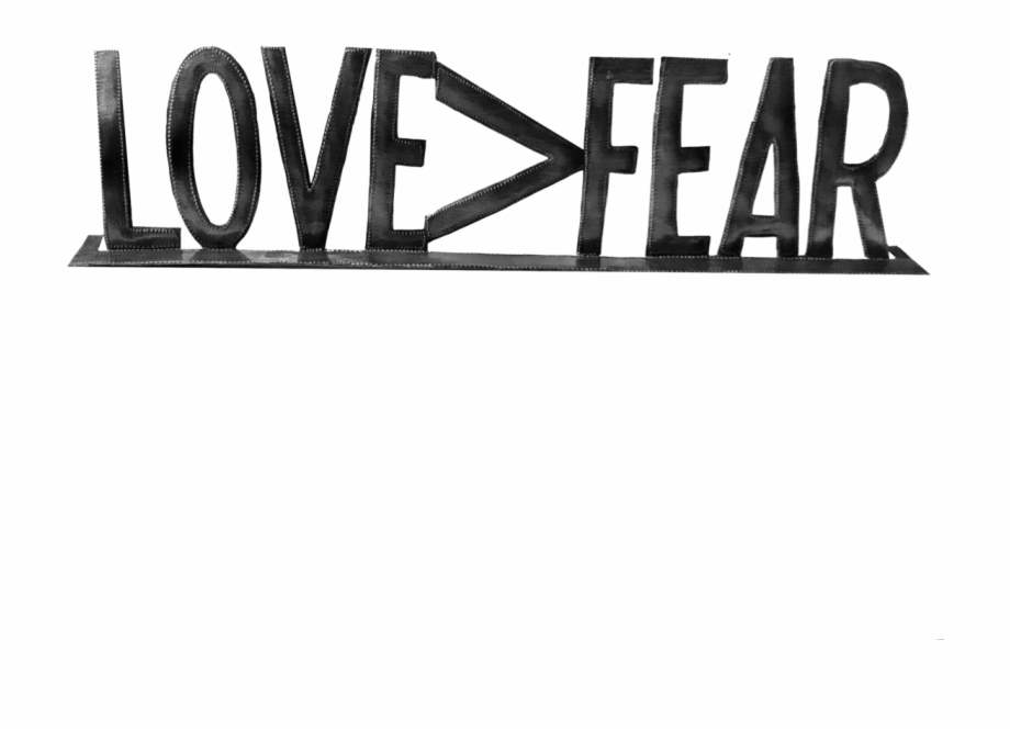 Love Fear 32 Black And White