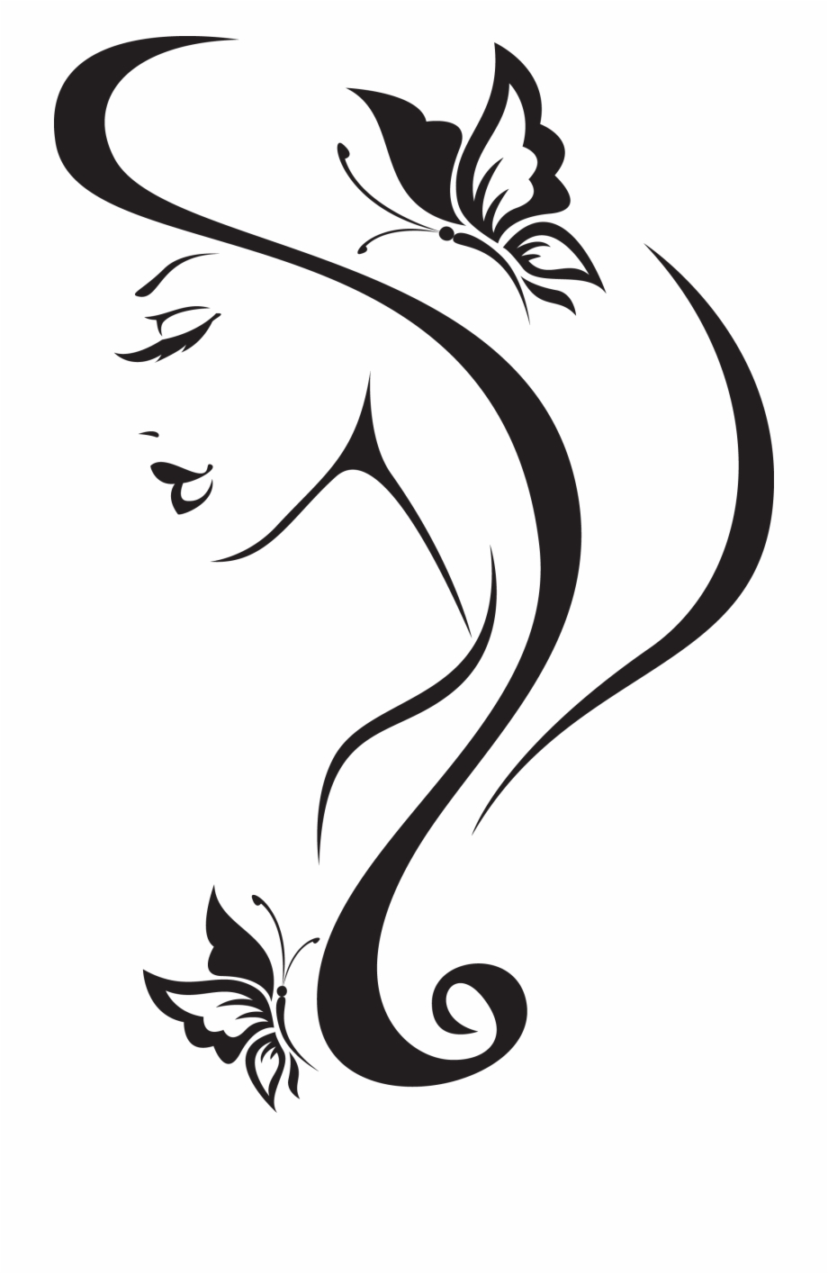 Clip Art Royalty Free Library Abstract Woman Drawing
