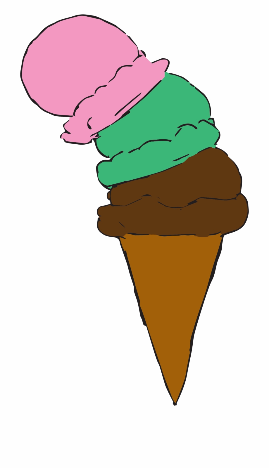 Transparent Cone Animated Ice Cream Cone