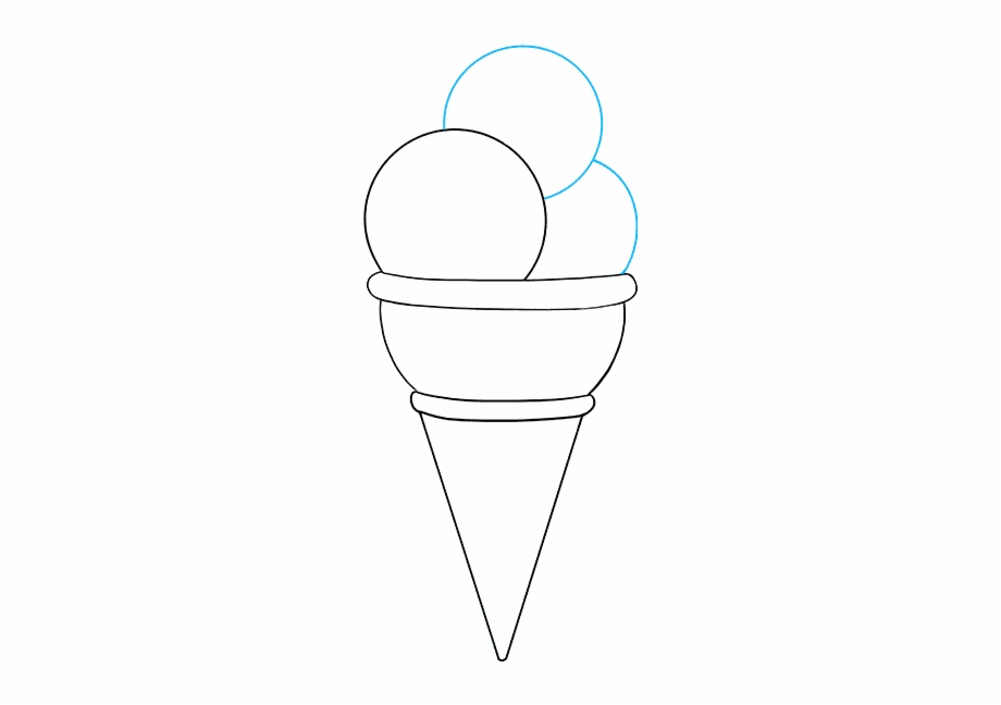 How To Draw Ice Cream Line Art